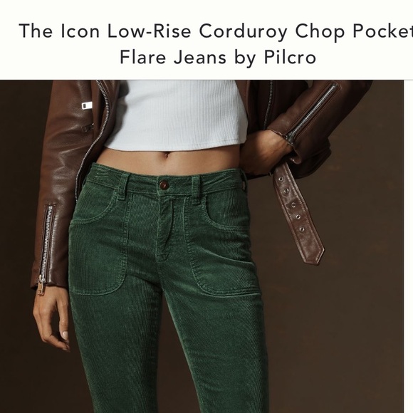 Icon low rise corduroy chop pocket flare jean - Picture 3 of 13